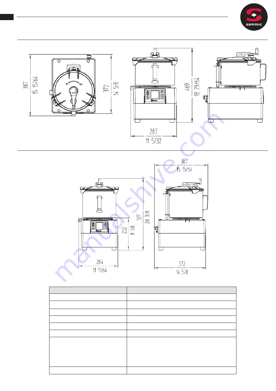 Sammic CA-3V User Manual Download Page 30