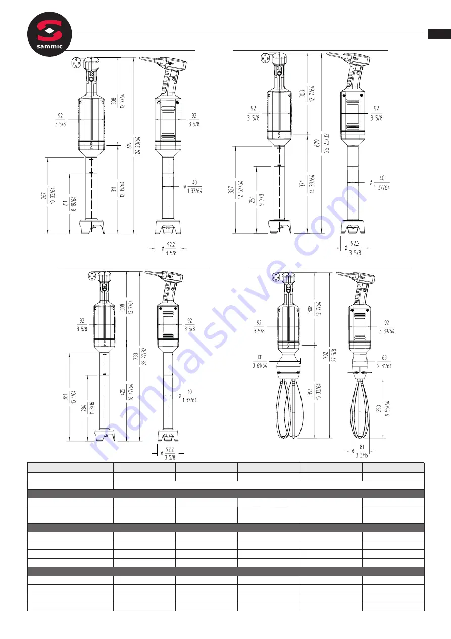 Sammic XM-30 / MB / B User Manual Download Page 7