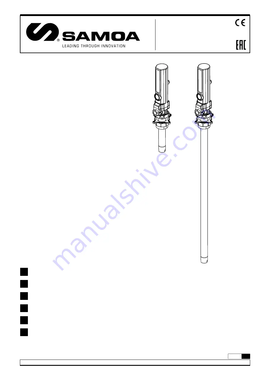 Samoa 353120 Parts And Technical Service Manual Download Page 1