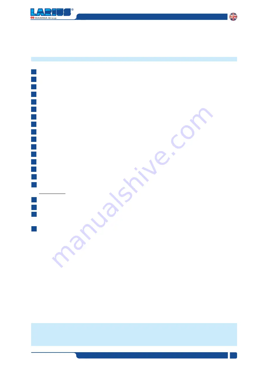 Samoa Larius GHIBLI 26:1 EXT Operating And Maintenance Manual Download Page 3