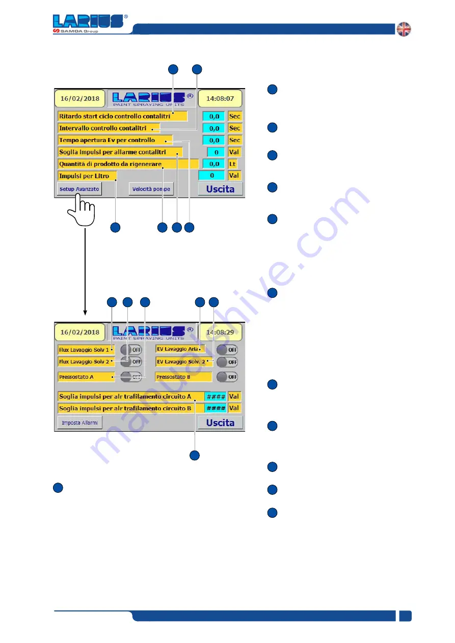 Samoa LARIUS GHIBLI MIX 2K Operating And Maintenance Manual Download Page 31