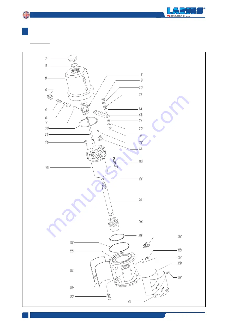 Samoa Larius Vega 13:1 Operating And Maintenance Manual Download Page 34