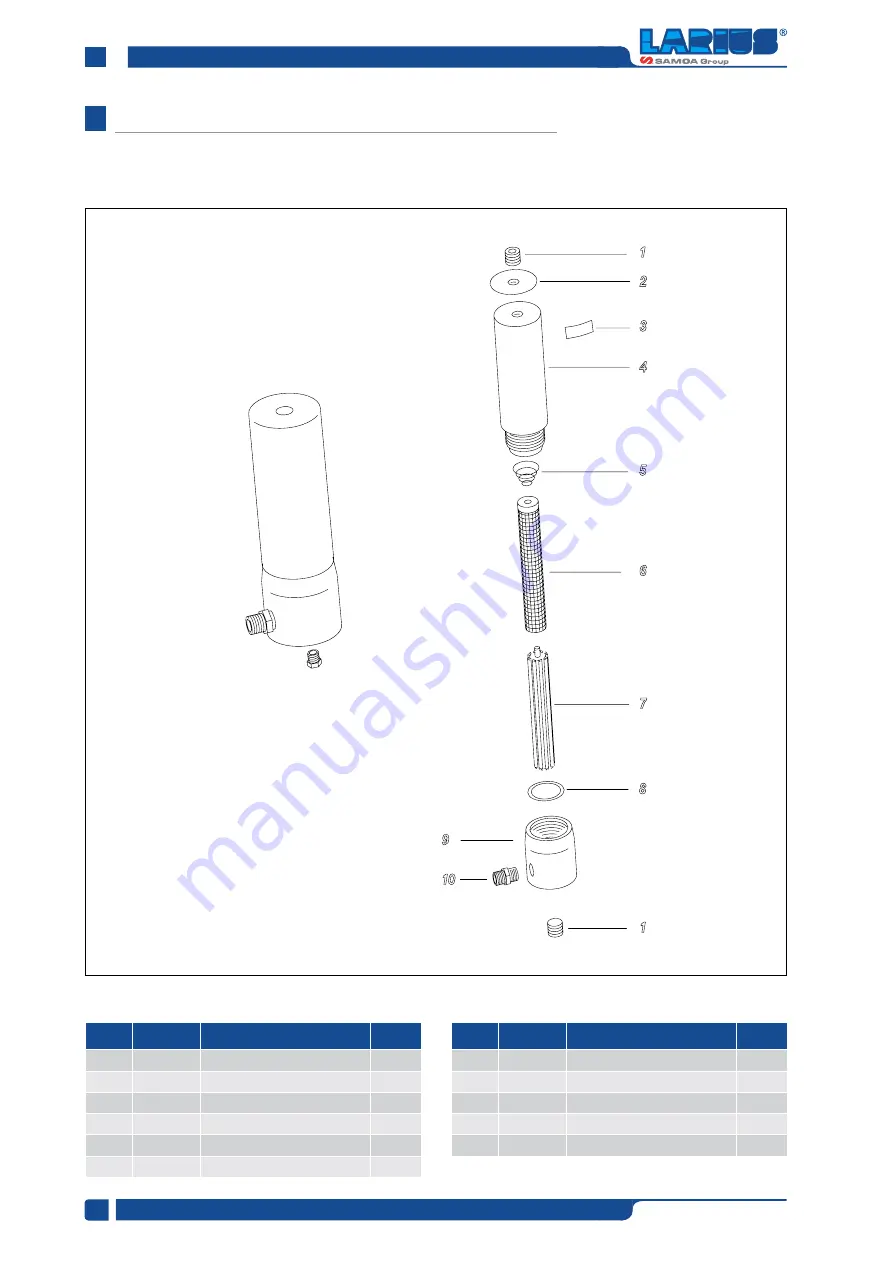 Samoa LARIUS VEGA 34:1 Operating And Maintenance Manual Download Page 70