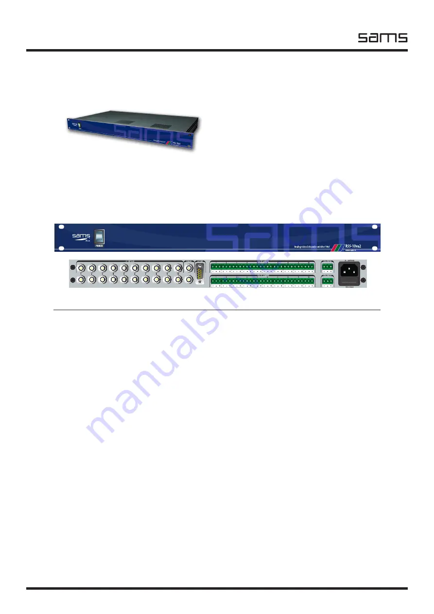 Sams RSS-10a1 Скачать руководство пользователя страница 10