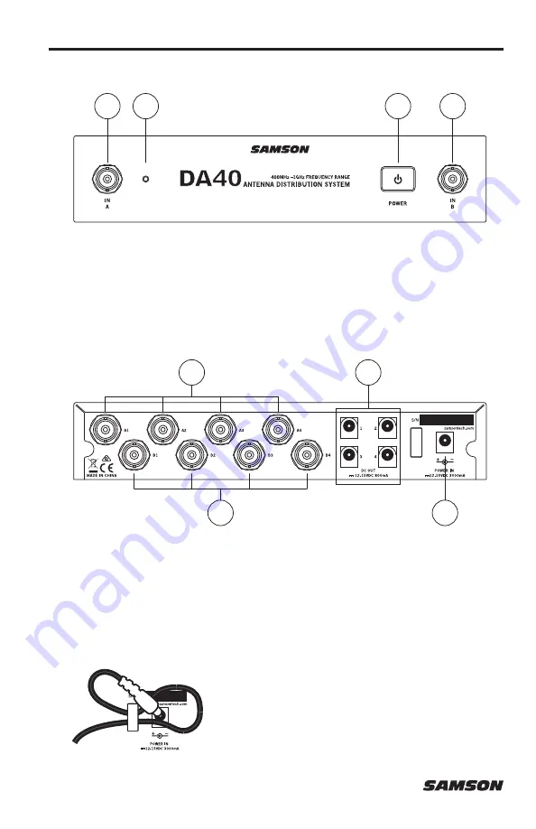 Samson DA40 Скачать руководство пользователя страница 4