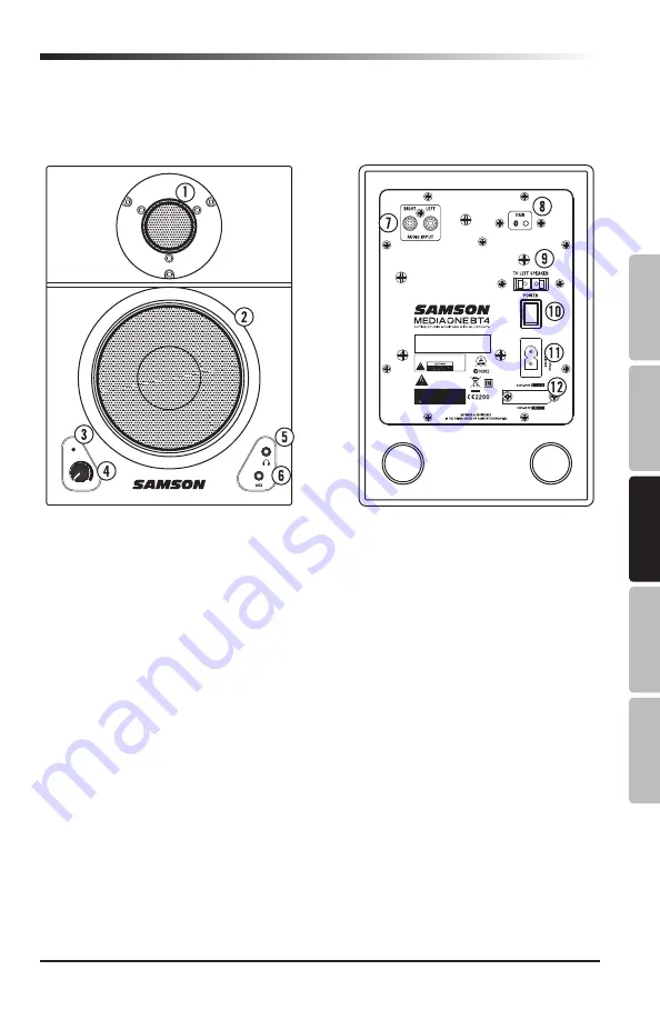 Samson MEDIAONE BT3 Owner'S Manual Download Page 37