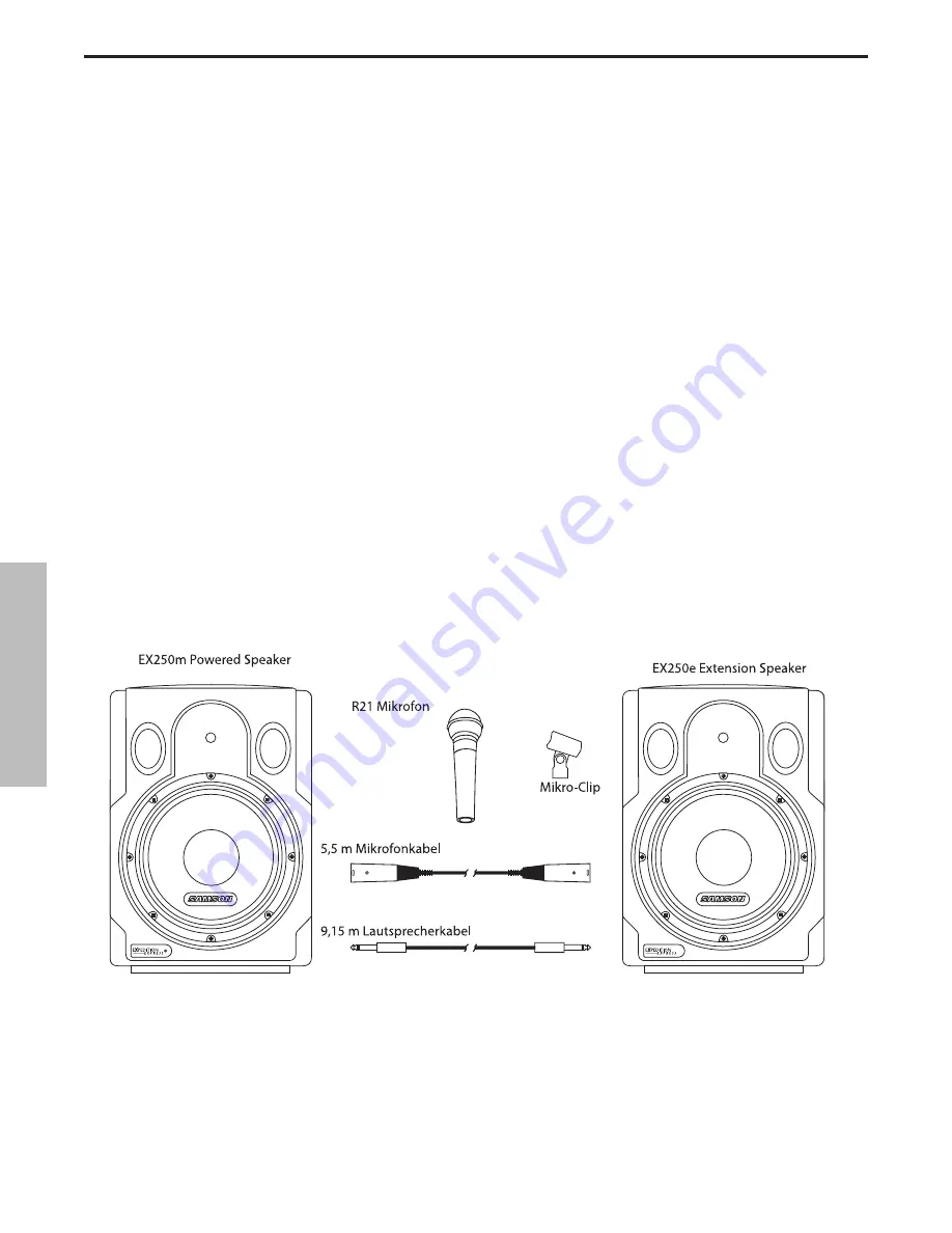 Samson PORTABLE PA SYSTEM EXL250 Owner'S Manual Download Page 42