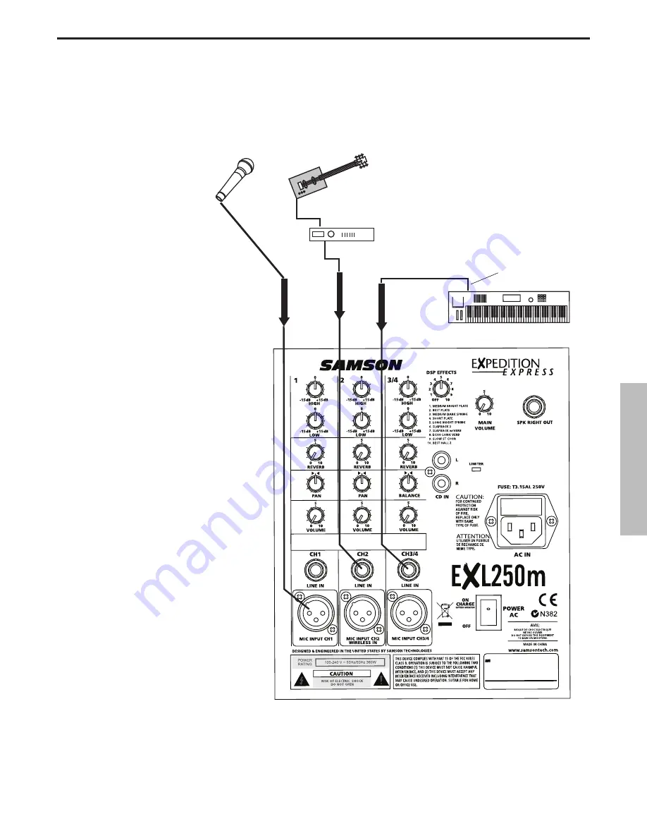 Samson PORTABLE PA SYSTEM EXL250 Owner'S Manual Download Page 53