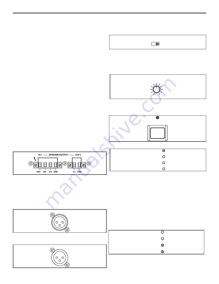 Samson POWER AMPLIFERS SZ1120 Owner'S Manual Download Page 12