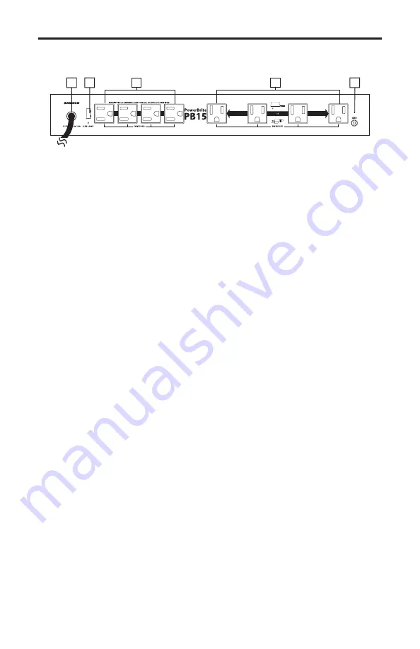 Samson Pro Rack-Mount Power Distribution PB15 Owner'S Manual Download Page 9