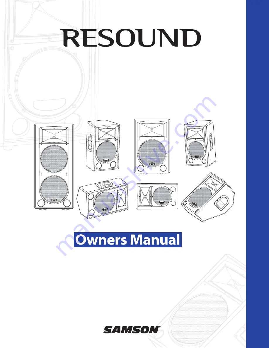 Samson Resound RS10M Owner'S Manual Download Page 1