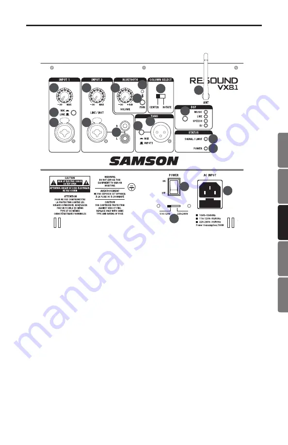 Samson Resound VX8.1 Owner'S Manual Download Page 37