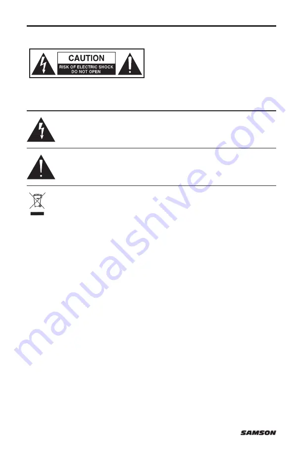 Samson RS112A Owner'S Manual Download Page 2