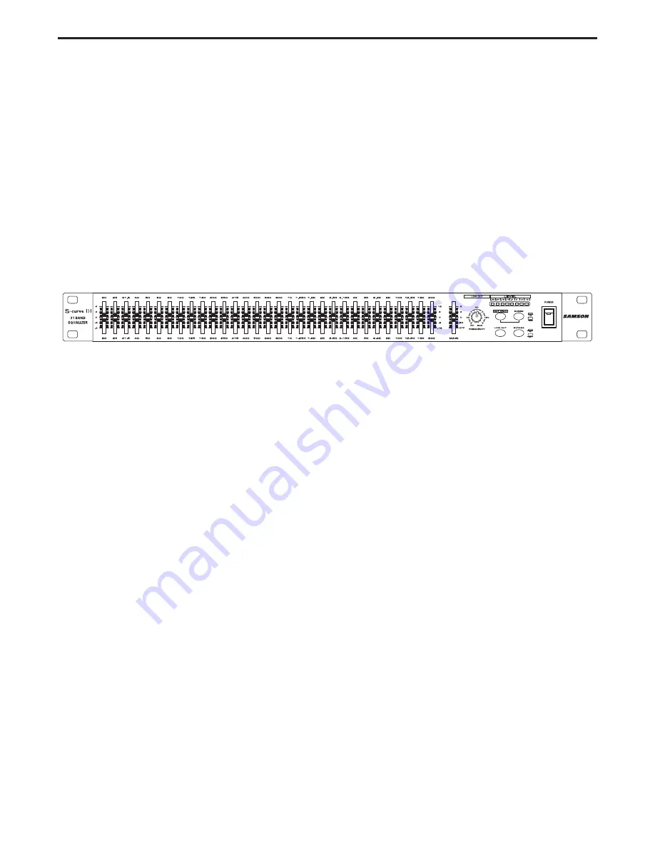 Samson S-Curve 131 Owner'S Manual Download Page 8