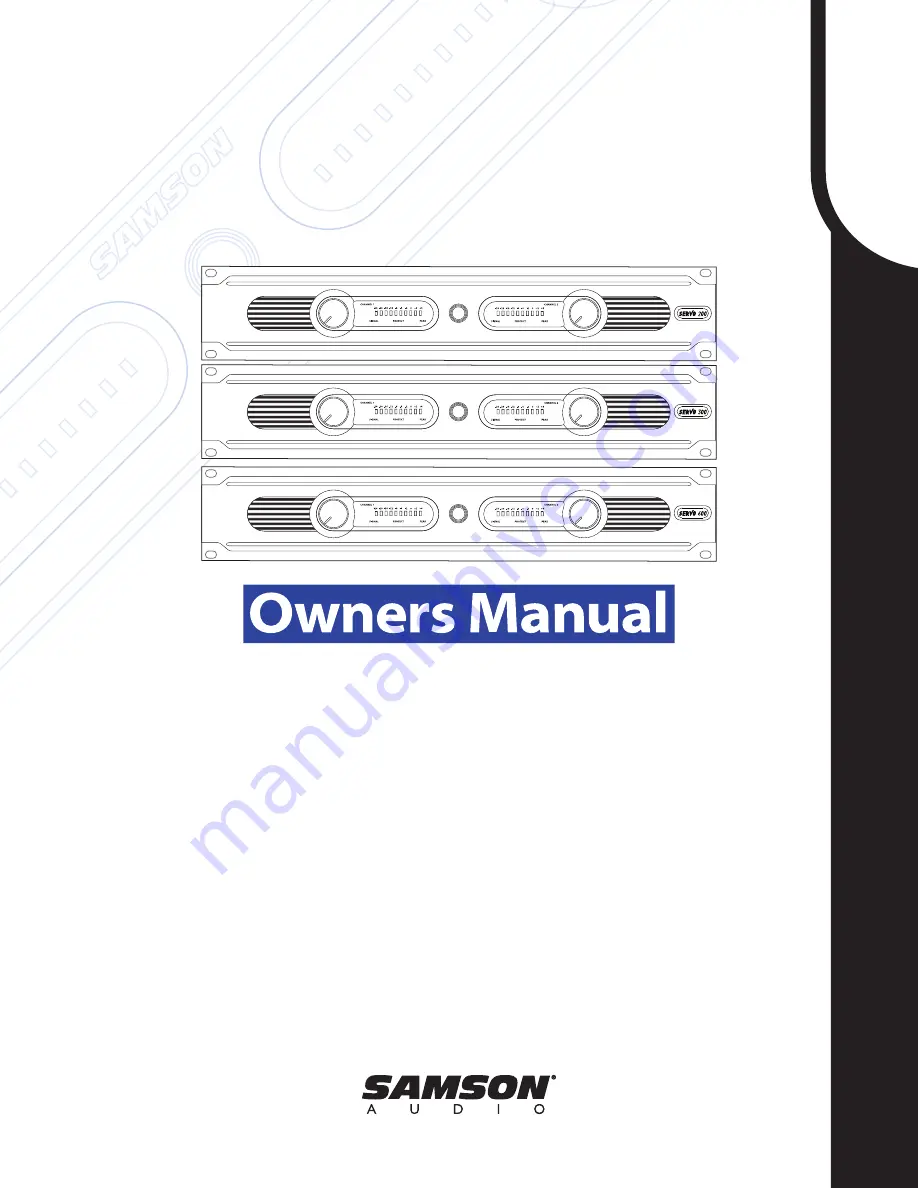 Samson SERVO 200 Скачать руководство пользователя страница 1
