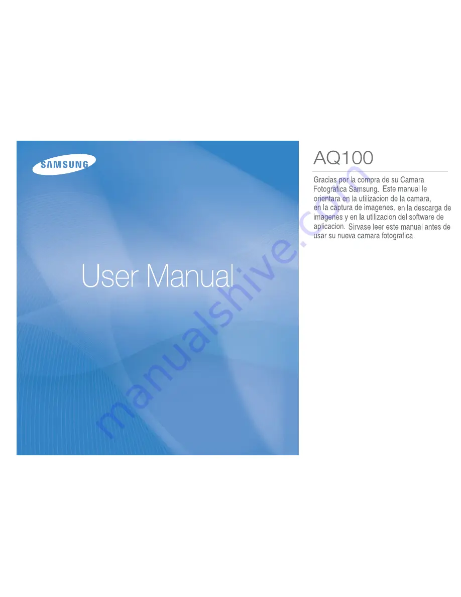 Samsung AQ100 Manual De Usuario Download Page 1