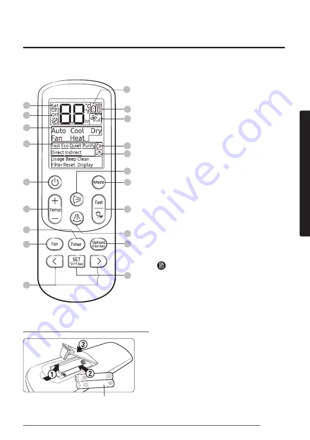 Samsung AR TXHY Series Скачать руководство пользователя страница 13