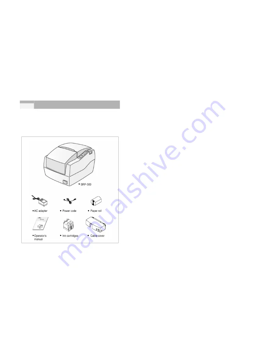 Samsung Bixolon SRP-500 Operator'S Manual Download Page 6