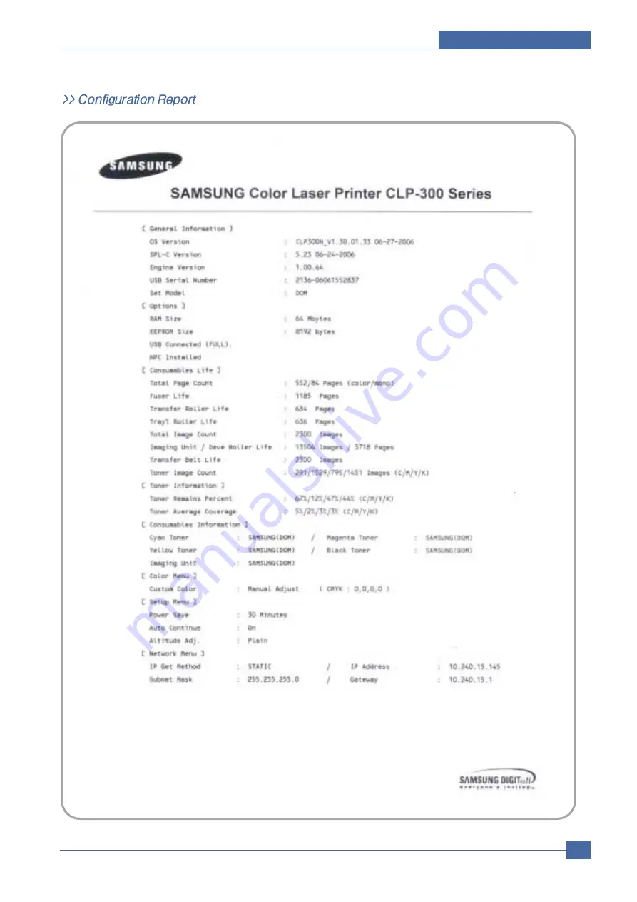 Samsung CLP-300N/XEU Скачать руководство пользователя страница 71