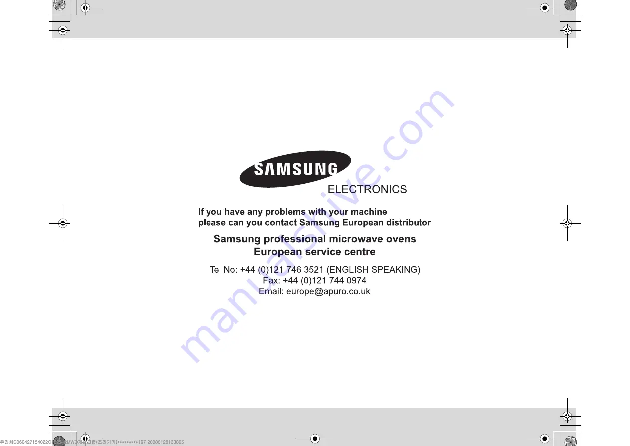 Samsung CM1919A Owner'S Instructions & Cooking Manual Download Page 48