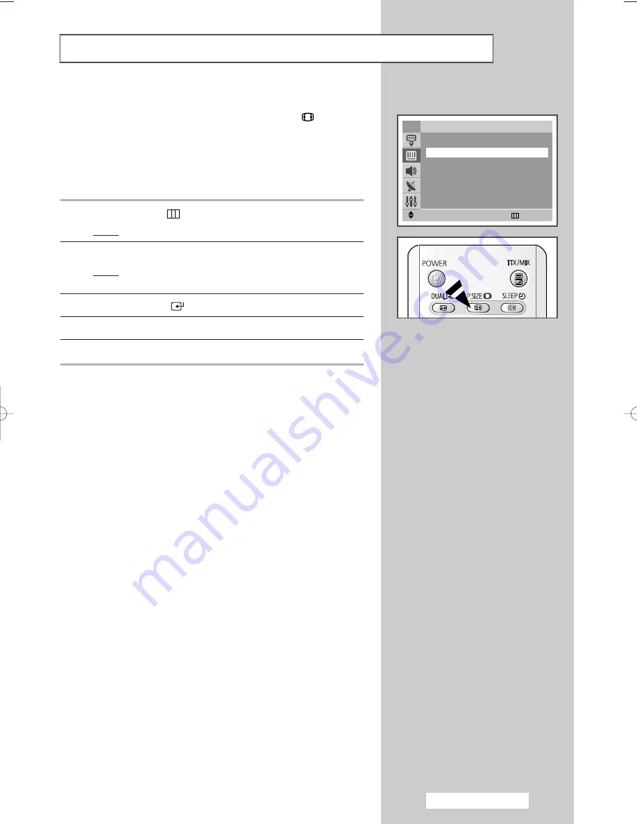 Samsung CS-32500HEXA Owner'S Instructions Manual Download Page 23