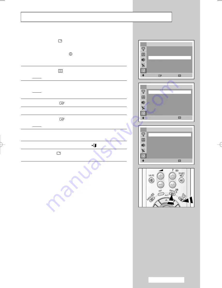 Samsung CS-32500HEXA Owner'S Instructions Manual Download Page 31