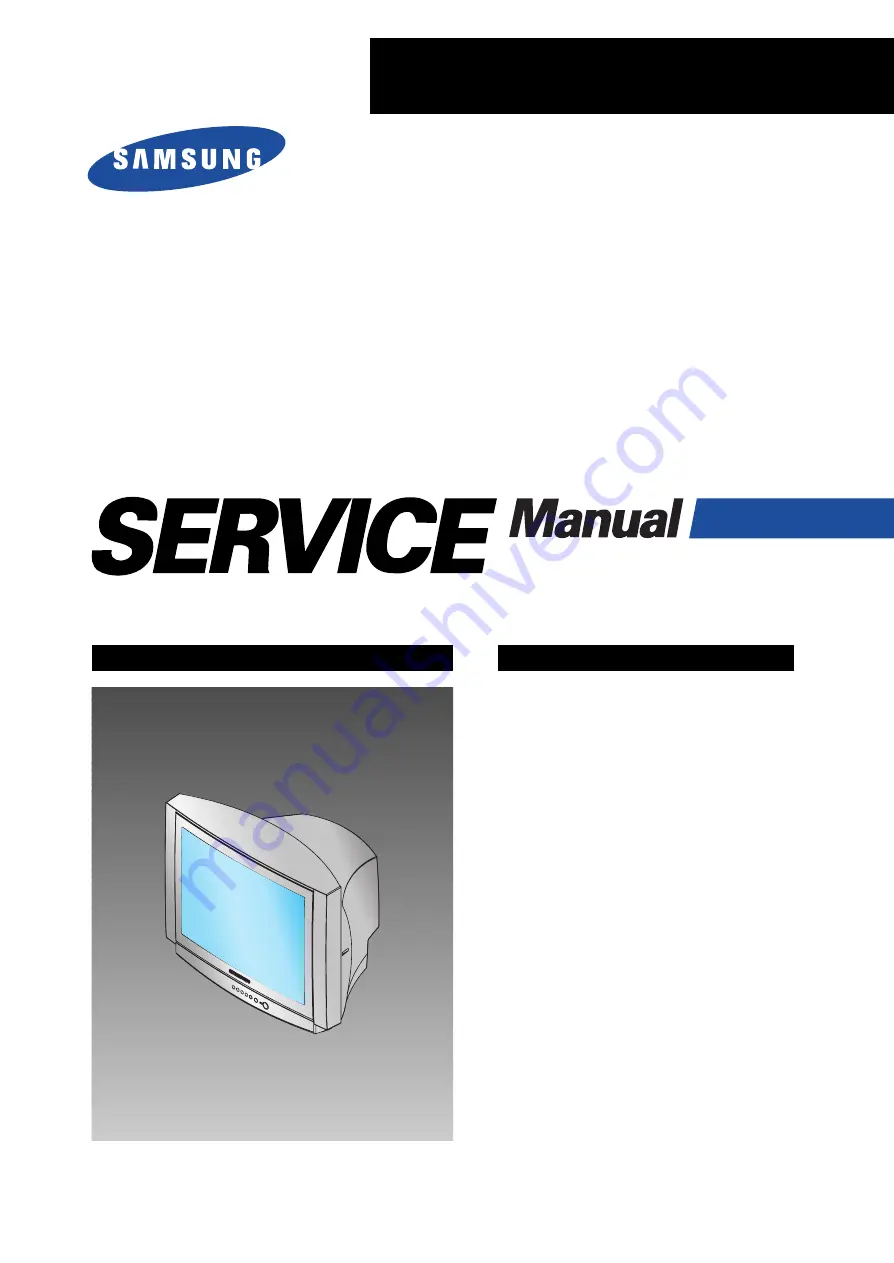 Samsung CW21C33WS8XXEG Service Manual Download Page 1