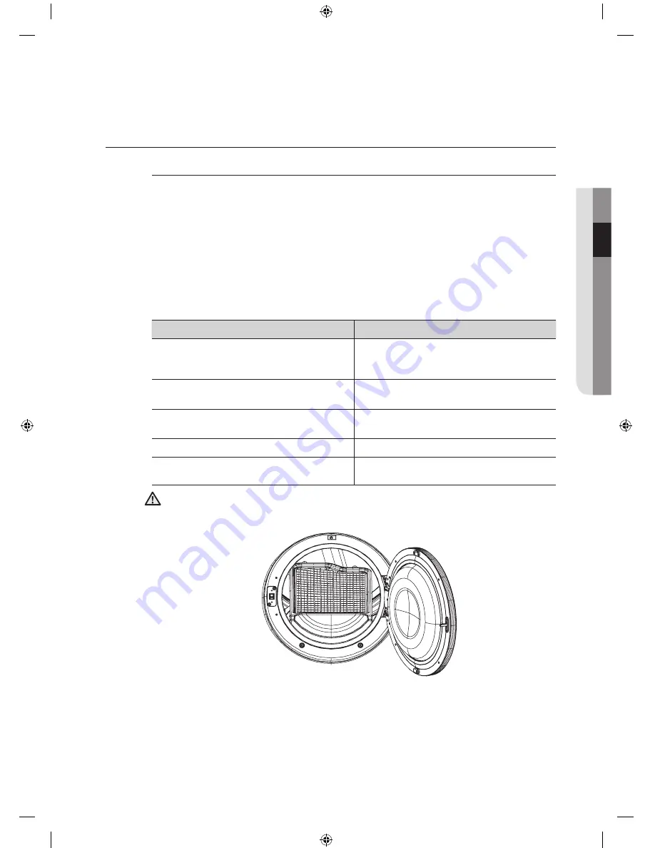 Samsung DV203AGW Manual Del Usuario Download Page 21