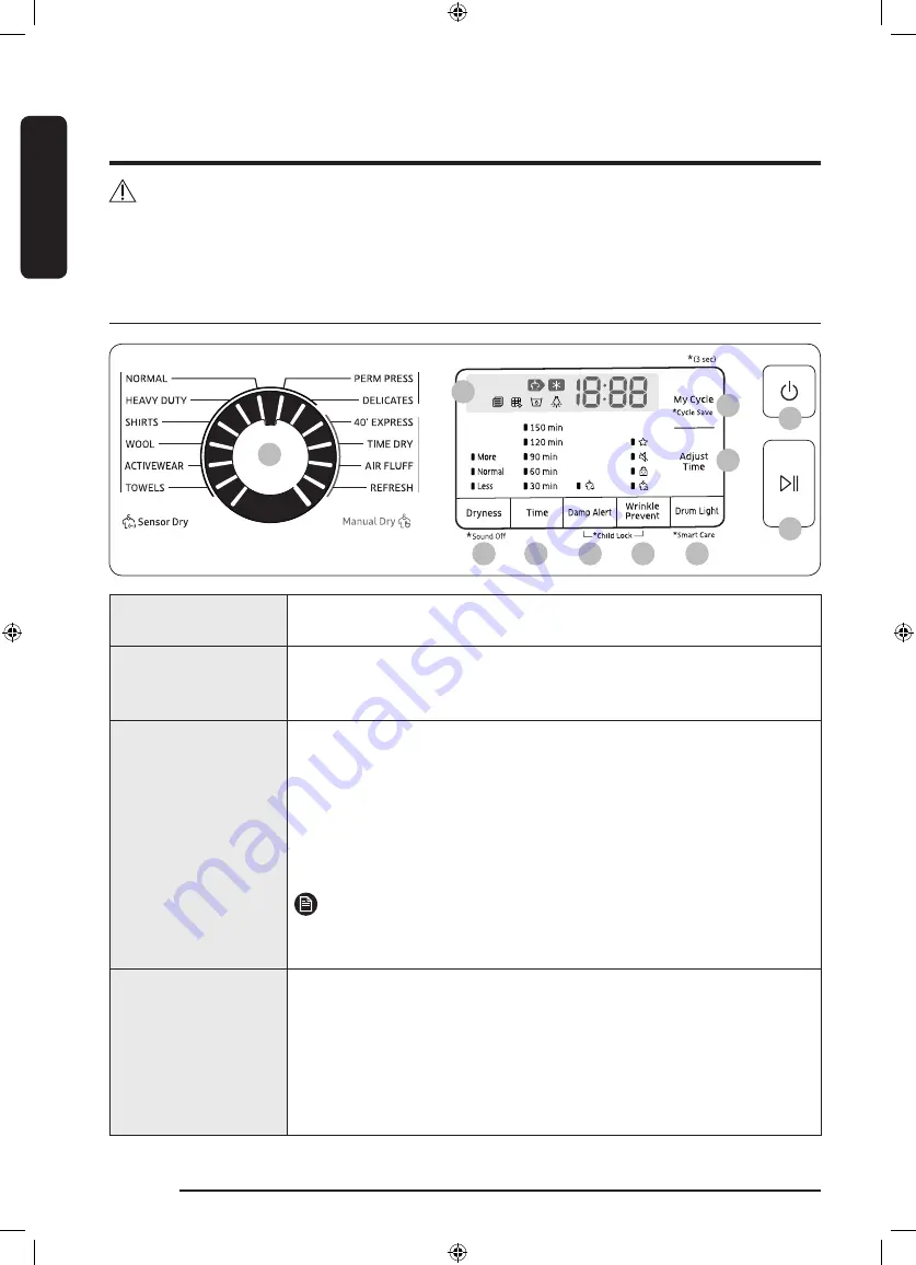 Samsung DV25B6800HW/AC User Manual Download Page 146