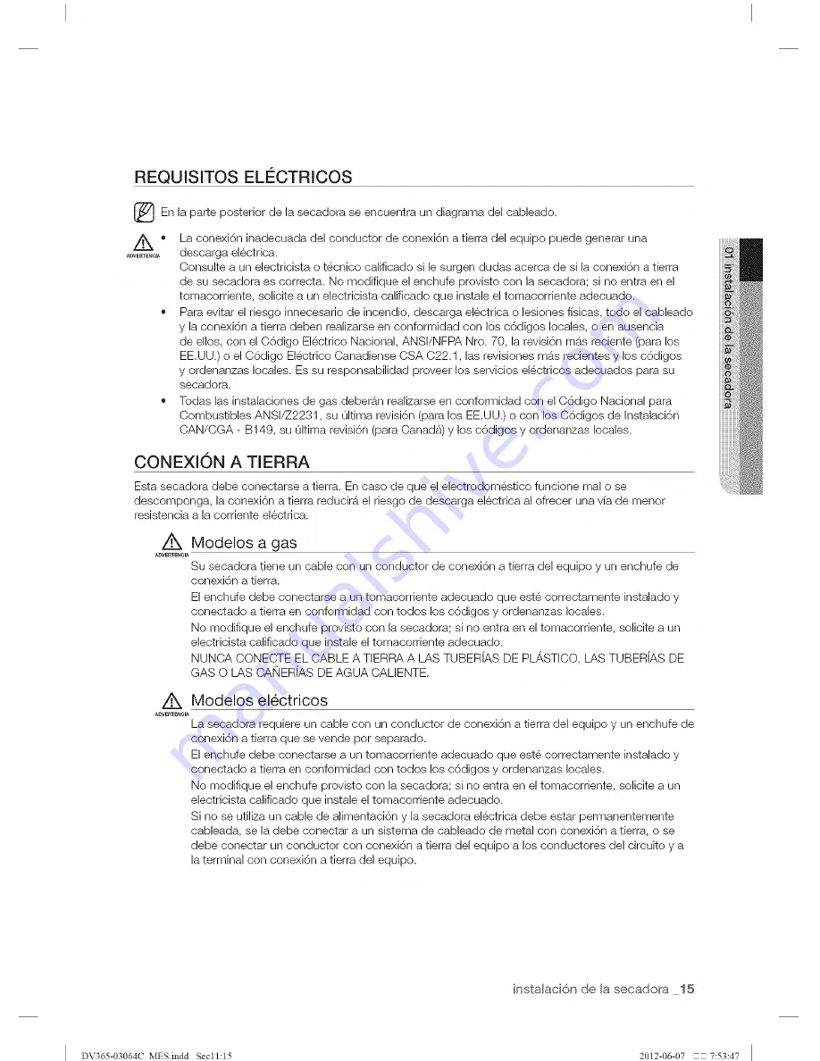 Samsung DV365ETBGWR/A3-0001 User Manual Download Page 95