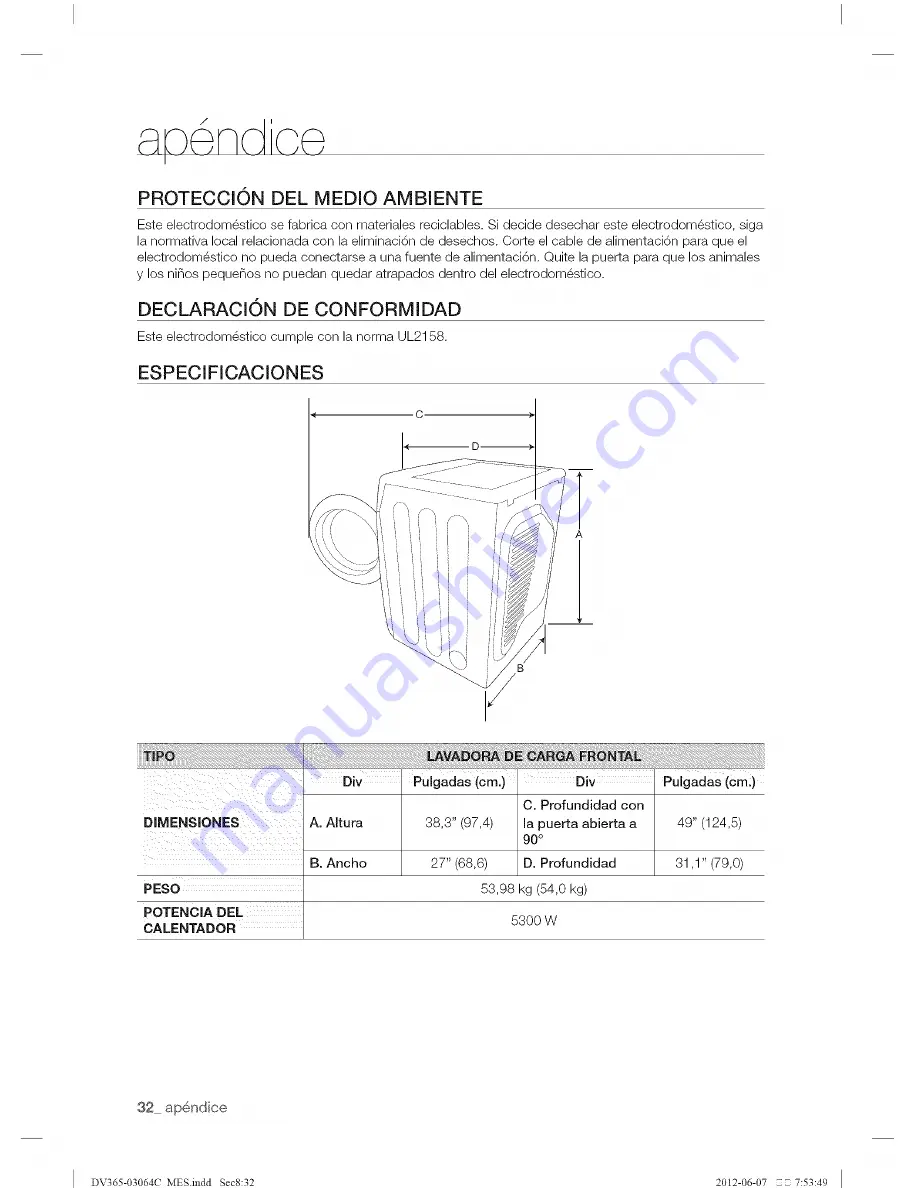 Samsung DV365ETBGWR/A3-0001 User Manual Download Page 112