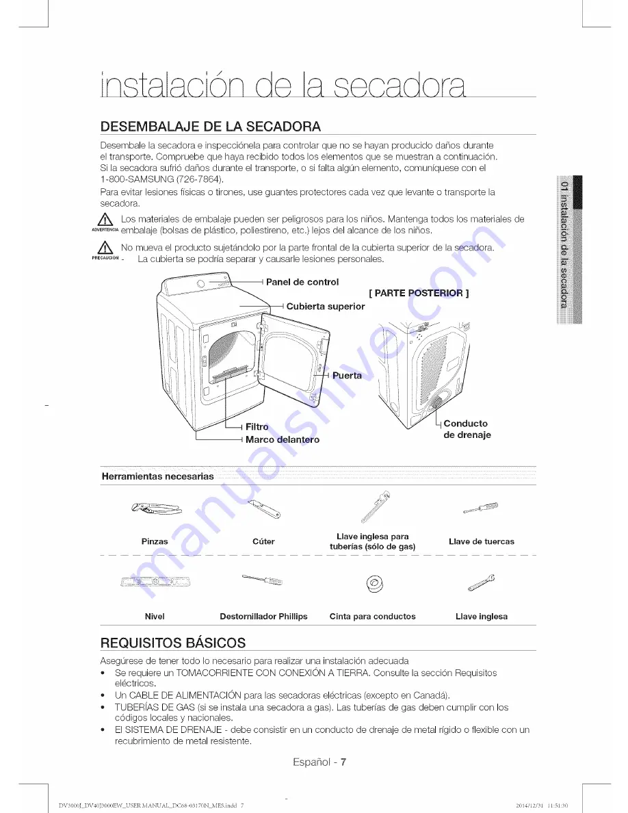 Samsung DV40J3000EW User Manual Download Page 79