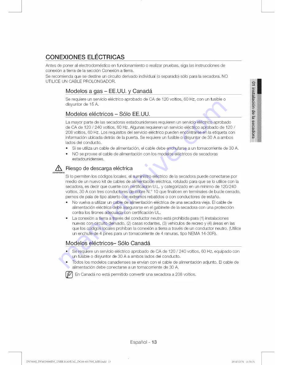 Samsung DV40J3000EW User Manual Download Page 85