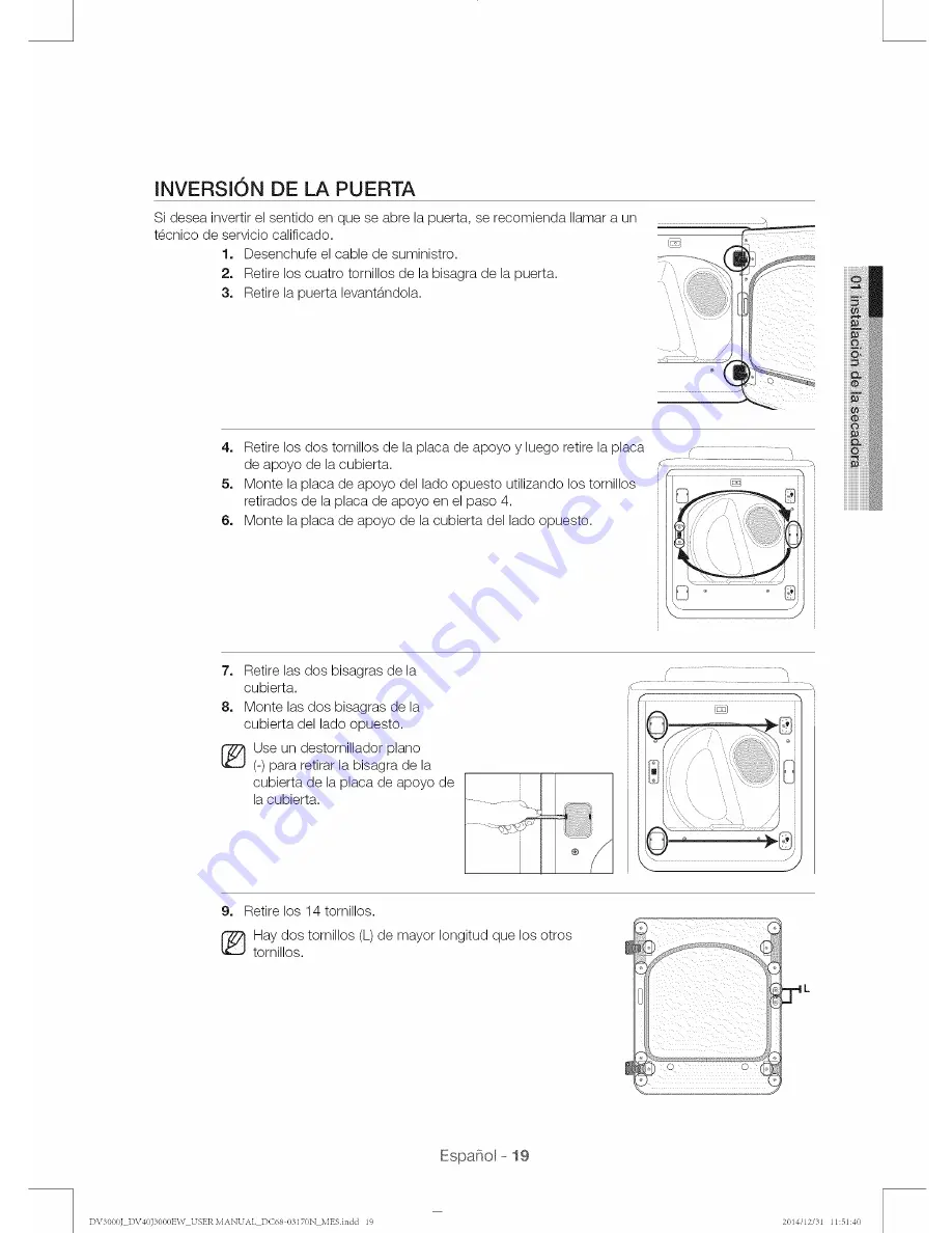 Samsung DV40J3000EW User Manual Download Page 91