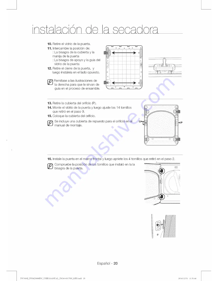 Samsung DV40J3000EW User Manual Download Page 92