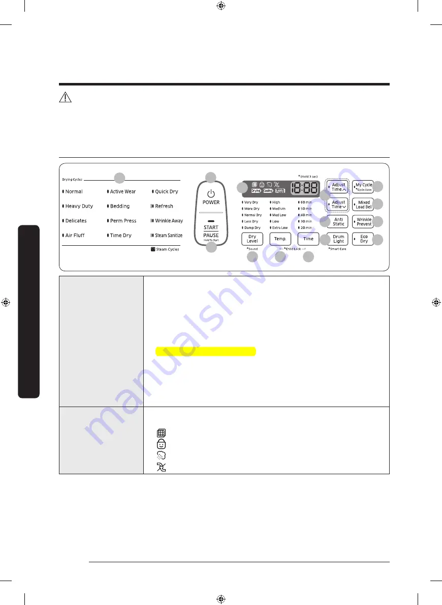 Samsung DV50K8600EW User Manual Download Page 142