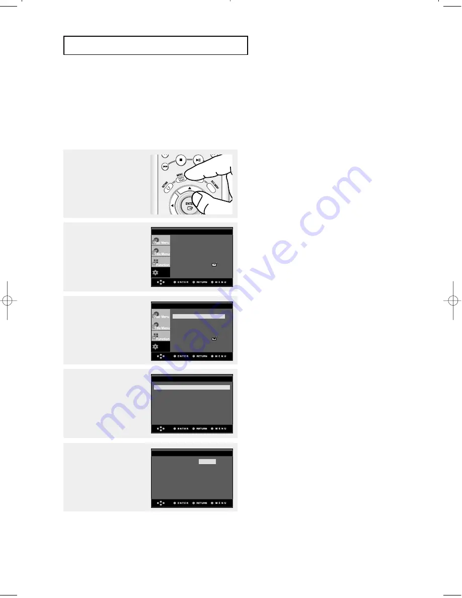 Samsung DVD-HD850 Instruction Manual Download Page 44