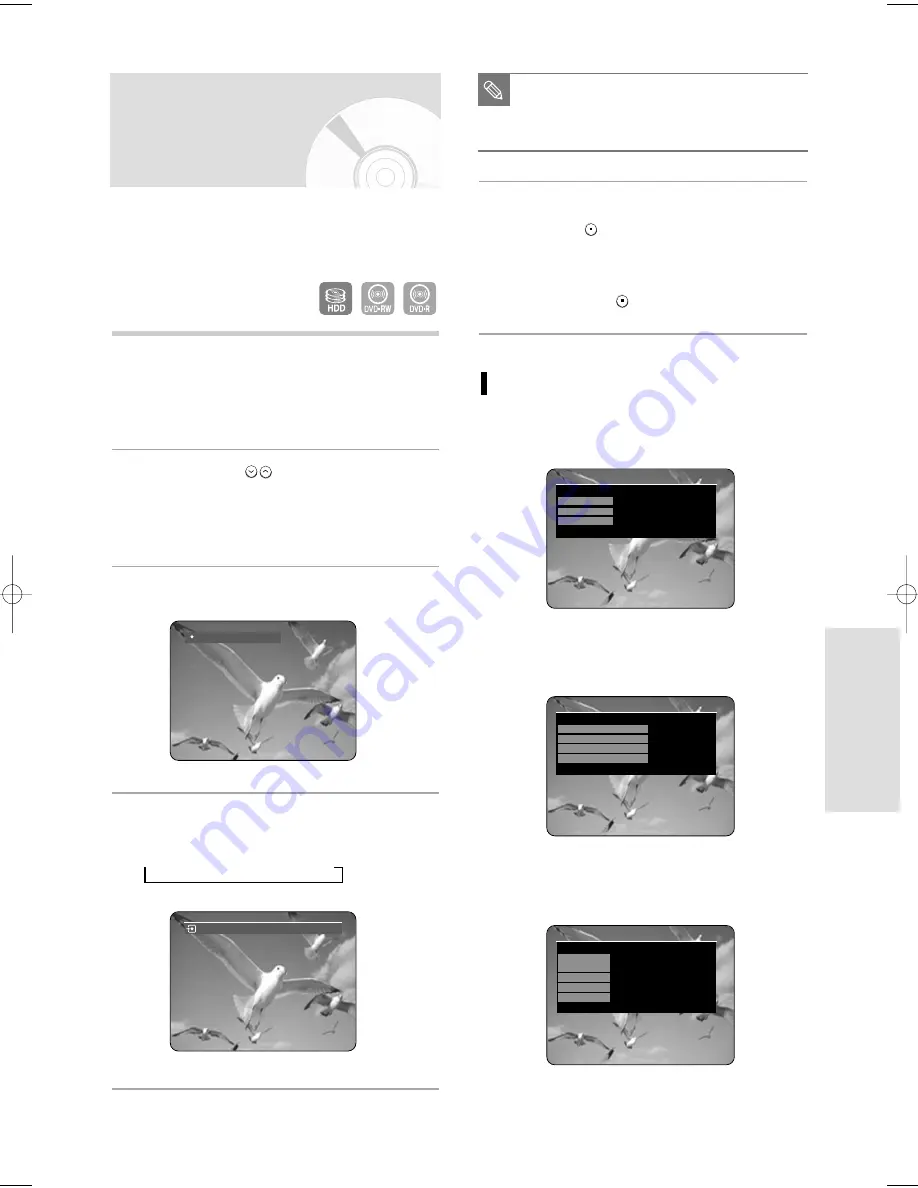 Samsung DVD-HR738/ Instruction Manual Download Page 81