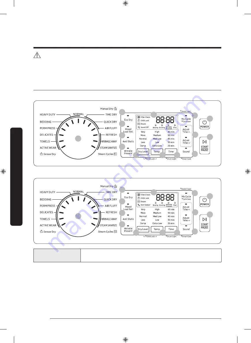 Samsung DVE52M7750W User Manual Download Page 142