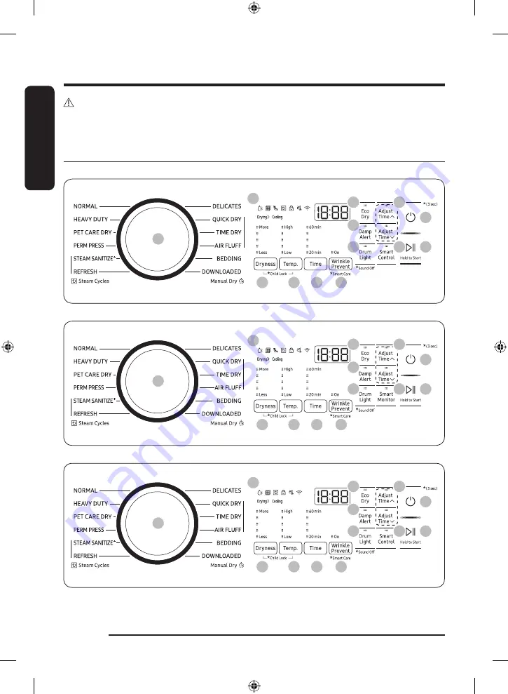 Samsung DVE54CG7550 Series User Manual Download Page 40