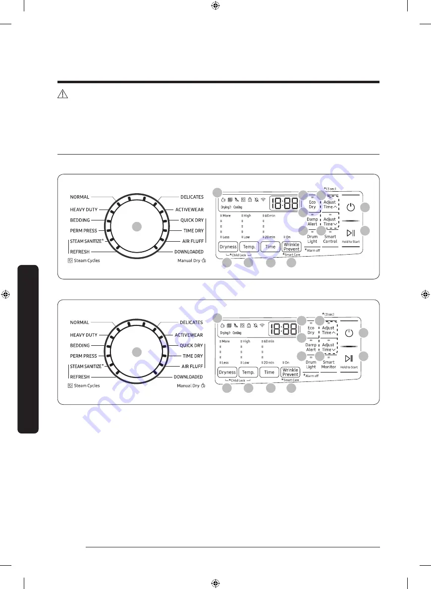 Samsung DVG45R6300W/A3 Скачать руководство пользователя страница 182