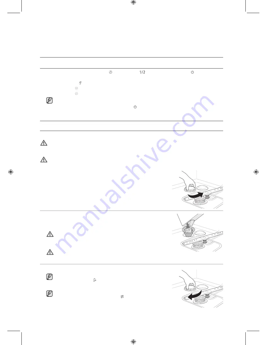 Samsung DW-FG720 SERIES User Manual Download Page 16