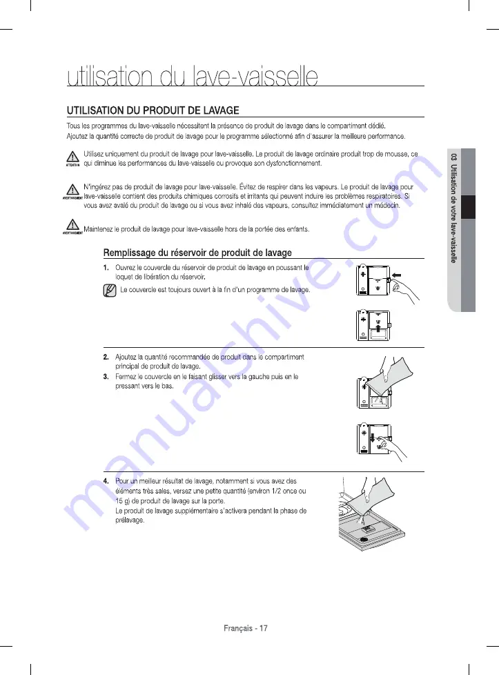 Samsung DW80CG40 Series Скачать руководство пользователя страница 51