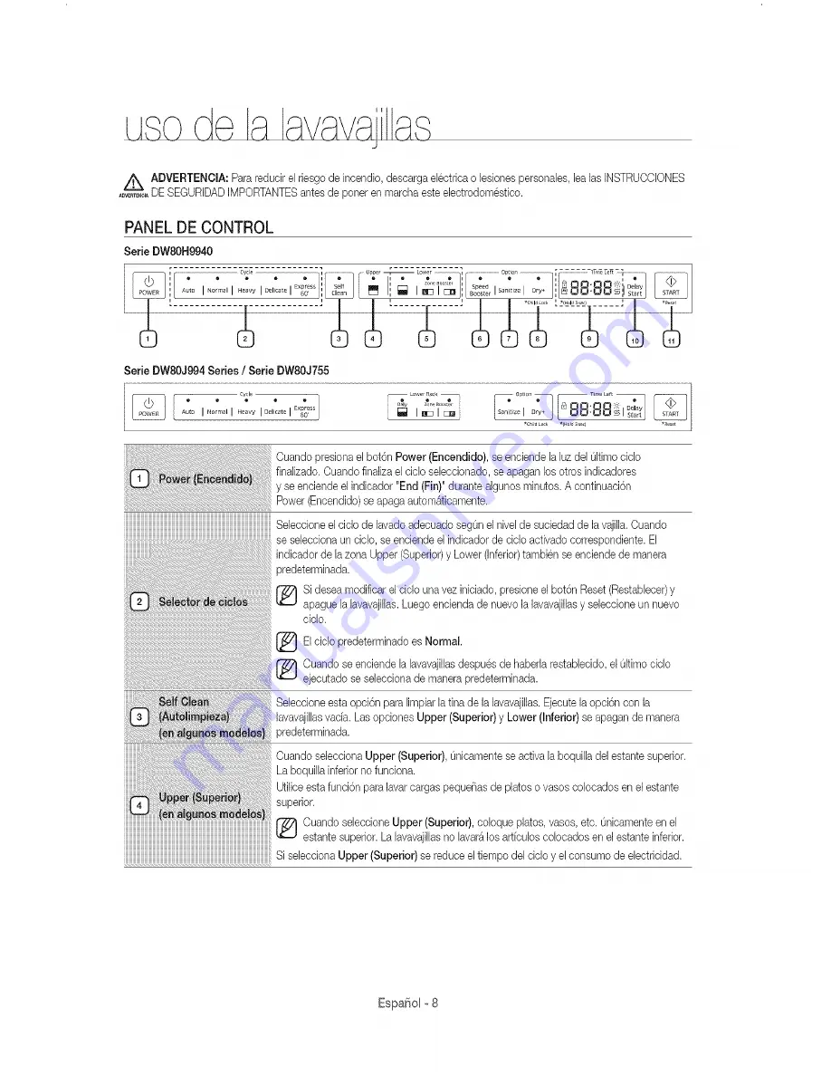 Samsung DW80J994 Series Скачать руководство пользователя страница 44