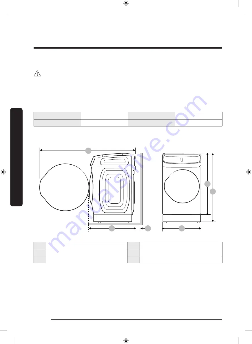 Samsung FlexDry DVG55M9600W/A3 User Manual Download Page 92