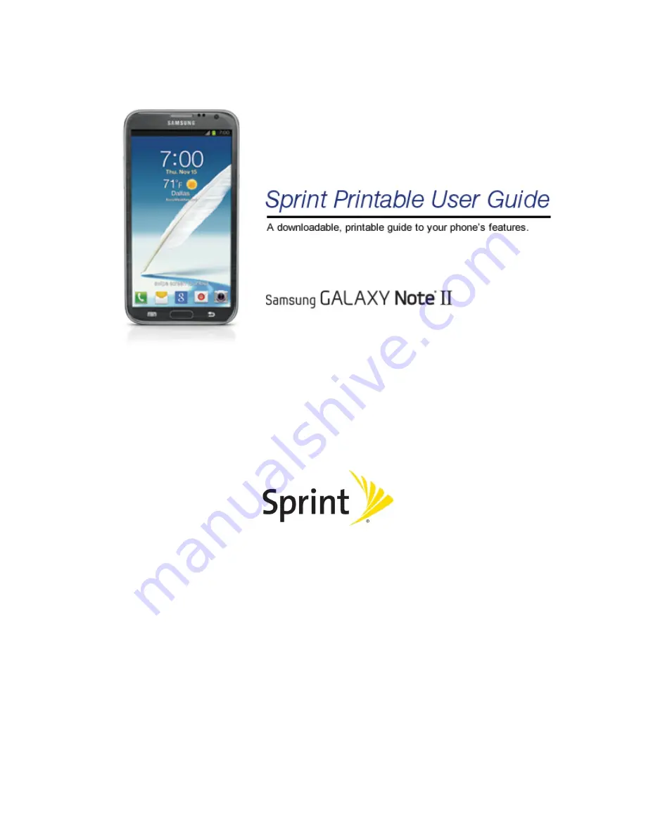 Samsung GT-N7100WHT User Manual Download Page 1