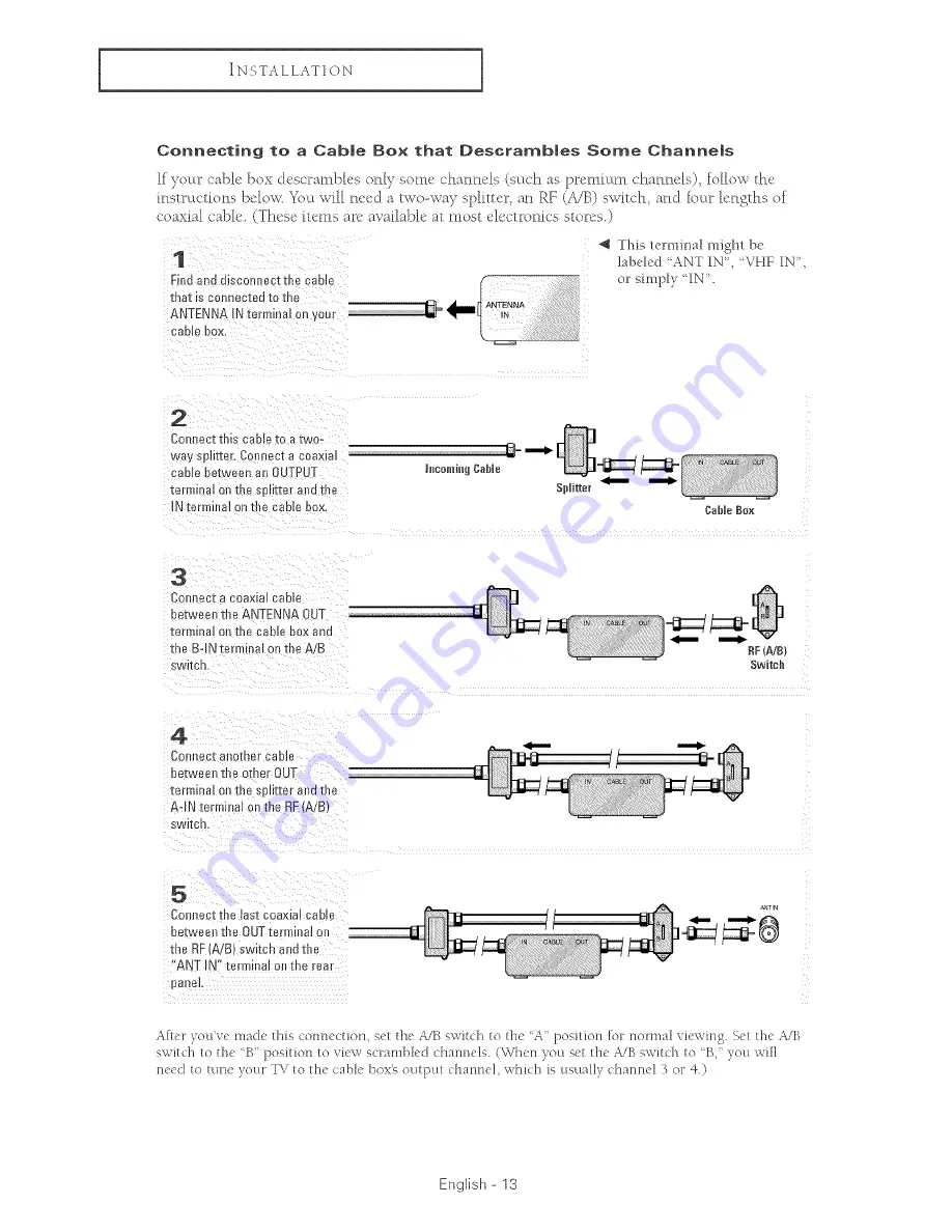 Samsung HC-P4241W Owner'S Instructions Manual Download Page 13