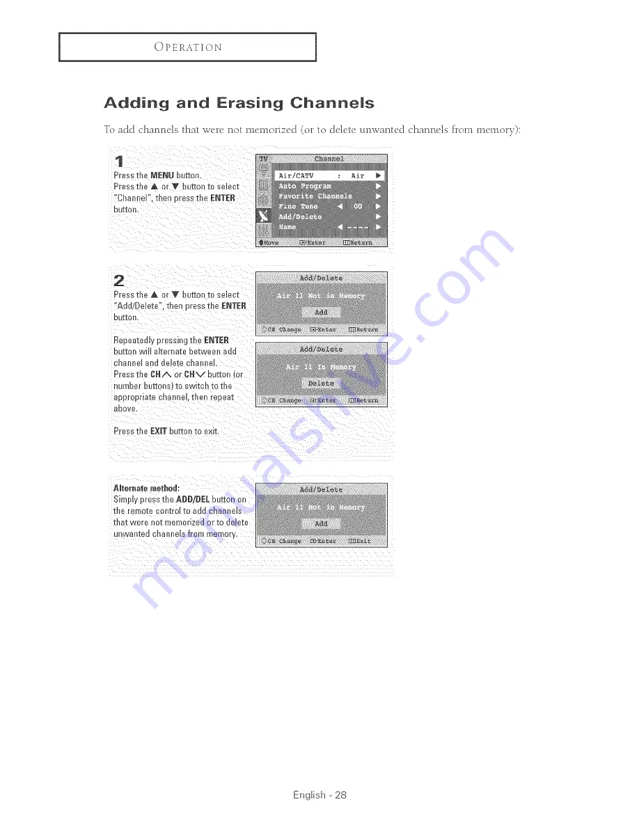 Samsung HC-P4241W Owner'S Instructions Manual Download Page 28