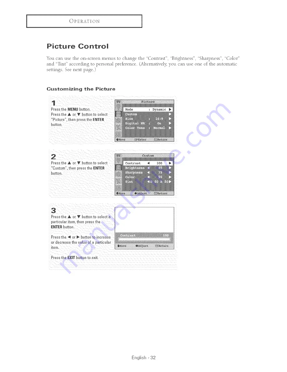 Samsung HC-P4241W Owner'S Instructions Manual Download Page 32