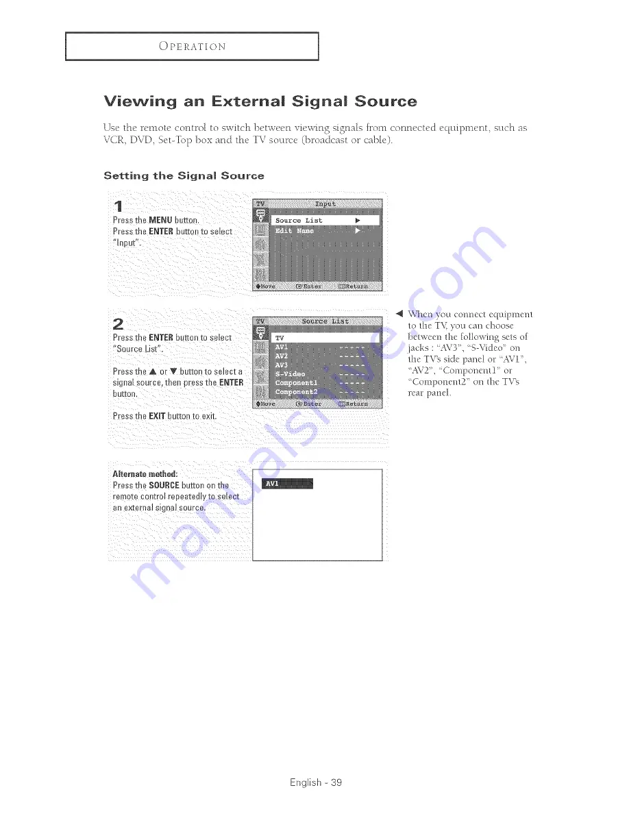 Samsung HC-P4241W Owner'S Instructions Manual Download Page 39